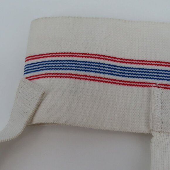 VTG The Duke Mens Small Red White Blue Stripe Band Jockstrap Athletic Supporter - Picture 2 of 8